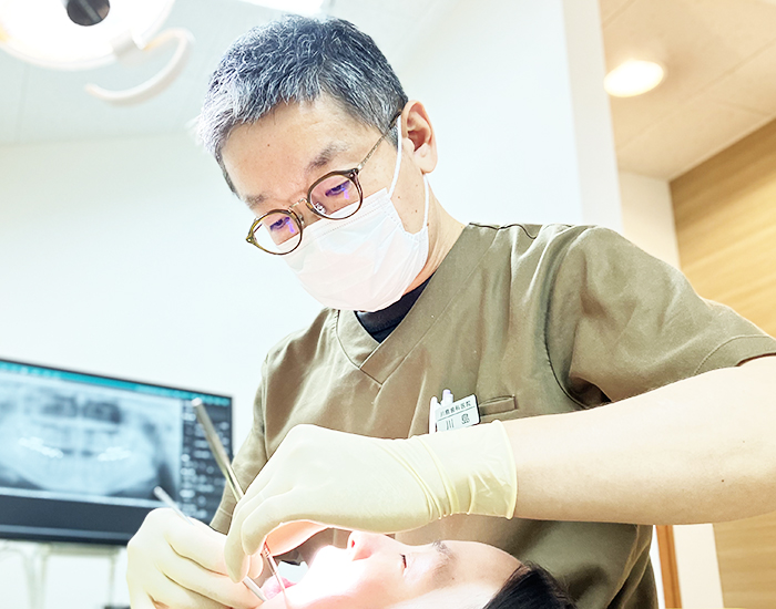三鷹（三鷹市下連雀）の歯医者、川島歯科医院でＭＩ治療